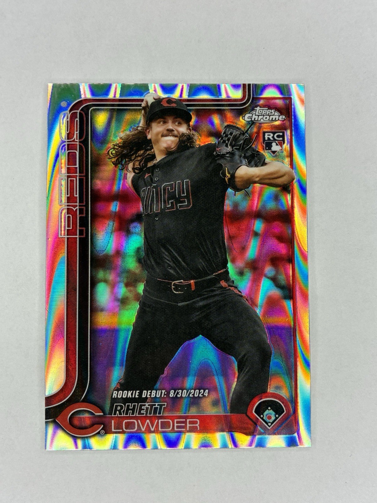 2025 Topps Chrome - Rhett Lowder #147 RayWave Refractor (RC)