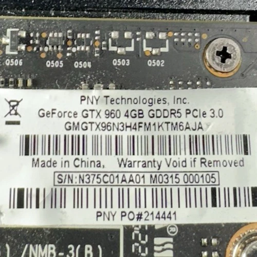 PNY XLR8 Nvidia GTX 960 2GB PCI GPU - Tested - Image 4 of 4