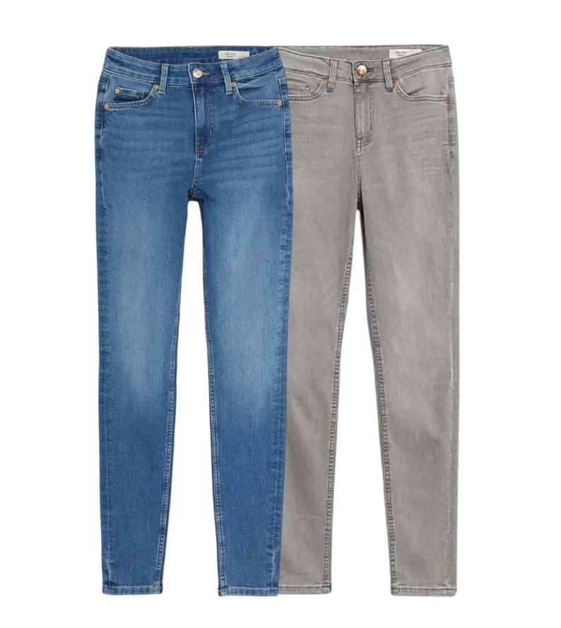 M&S Womens Ivy Skinny Jeans Cotton Rich Stretchy Soft Denim Slim Fit Pants