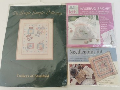 Twilleys Kreuzstich BABY Sampler; Rosenknospenbeutel; Zierliches Sachet Petit Point