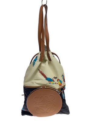 LOEWE Tote Bag White All Over Pattern Birds