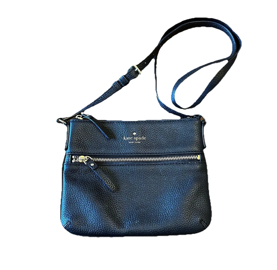 Сумочка через плечо Kate Spade Cobble Hill черная Tenley шагреневая кожа - Изображение 4 из 4