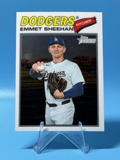 Emmet Sheehan 2026 Topps Heritage #178 White Chrome Dodgers NM