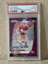 2024 Panini Prizm Ricky Pearsall Rookie Auto Purple Pulsar Prizm #383 PSA 10