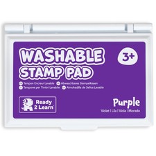 Ready 2 Learn Washable Stamp Pad for Kids  Purple  Non 3.4"L x 2"W,