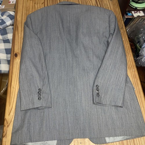 Hart Schaffner Marx Jacket Size 42R Gray Black Check Wool Blazer Suit 2 Button - 第 11/13 張圖片