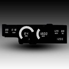 Intellitronix White Led Digital Gauge Cluster Set For 78-88 Oldsmobile Cutlass