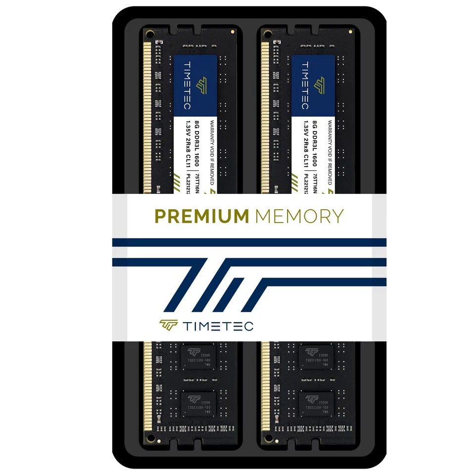 Timetec 16GB Kit(2X8Gb) DDR3L / DDR3 1600Mhz (DDR3L-1600) PC3L-12800 / PC3-12800 - Image 4 of 4