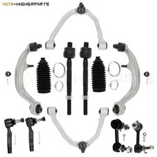 For 2003-2009 Nissan 350Z 12 Pcs Front Upper & Lower Control Arms Tie Rods