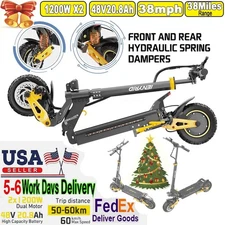 2400W FOLDABLE ADULTS ELECTRIC SCOOTER DOUBLE MOTOR,DOUBLE SHOCK ABSORPTION 2025