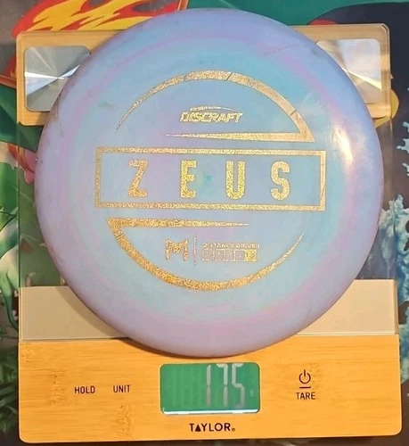 Discraft Paul McBeth ESP Zeus Blue/Purple - INKED 5/10 Gold Sparkle Stamp