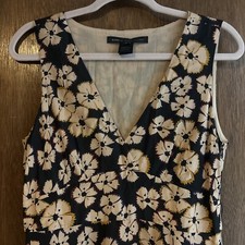 marc by marc jacobs lou lou floral sleeveless asymmetrical midi dress sz 8