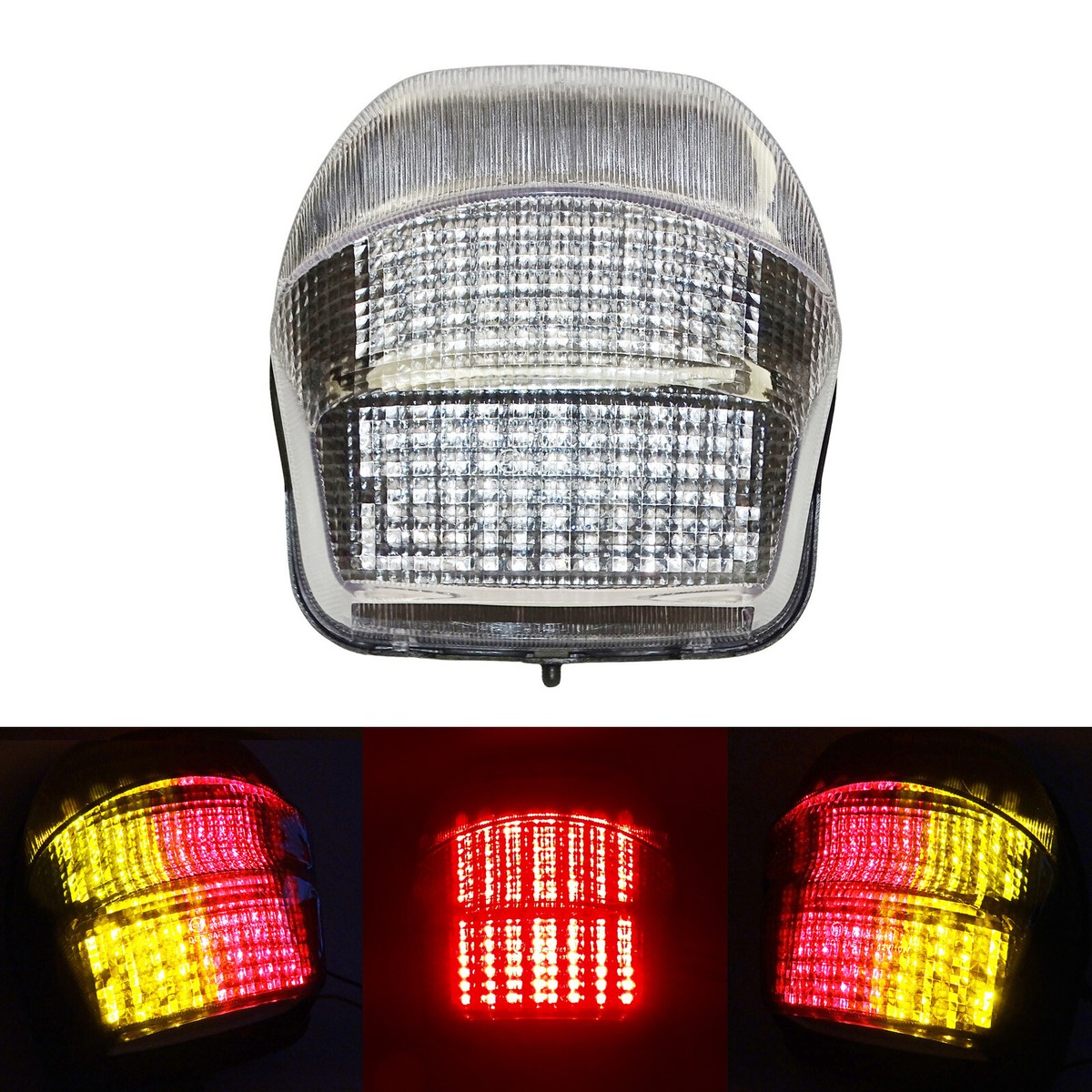 Topzone Fanale Moto LED Con Frecce Integrate - Fumé Per Honda CBR1100XX (1999-2006) - 2