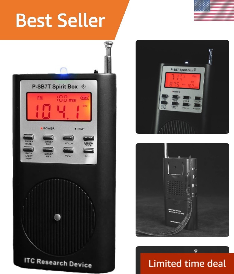 Advanced Ghost Hunting Spirit Box - AM/FM, Built-in Flashlight