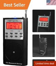 Advanced Ghost Hunting Spirit Box - AM/FM, Built-in Flashlight LCD Display