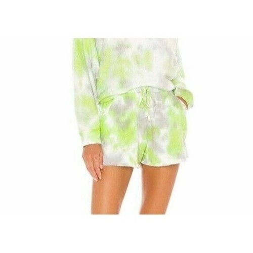 Free People NWT L Citron Grey Tie Dye Lounge Shorts