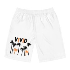 Vivid Men's Board Shorts - Summer Beachwear Pool Gift, Swim Trunks, Beach
