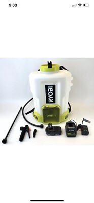 Ryobi One+ 18V 4 Gal Backpack Chemical Sprayer W/ 2 Ah Battery