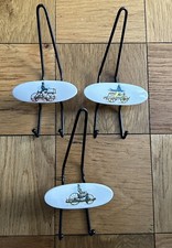 Vintage Metal Coat Hat Hanger Set Of 3