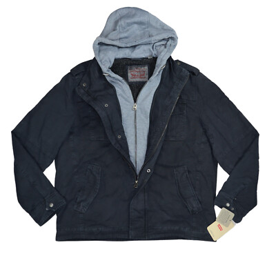 トップス TEE DOCKING LAYERED HS JACKET CornerStone Tall Duck Cloth Hooded Work Jacket | Product