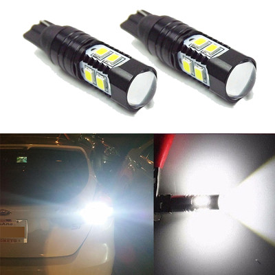 2X 1200 Lumens 50W High Power LED White Backup Reverse Light Bulbs Projector