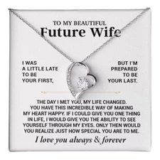 To My Beautiful Future Wife Necklace, Anniversary Birthday Christmas Gift