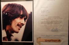 George Harrison (ORIGINAL Vintage Autograph) & Letter