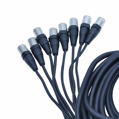Seismic Audio 8 Channel Low Profile XLR Send Sub Snake Cable - 25 Feet - Picture 3 of 5