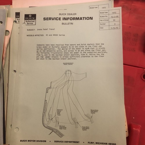 1972 Buick Dealer Service Bulletins - Foto 20 di 24