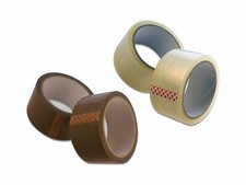 Klebeband Packband Paketband - Extra Stark - Transparent / Braun - 66m 50mm 55my
