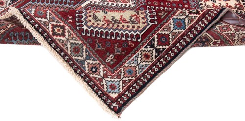 Yalameh Hand-Knotted 49 5/8x34 5/16in-Nomadic, Oriental, Rug, Carpet, - Picture 5 of 10
