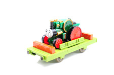 TOMY Thomas & Friends Trevor Flatbed Cargo Car with Tractor Vehicle from Japan