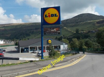 Photo 6x4 Access road to Lidl Tylorstown Ferndale/SS9996 Viewed from the c2013
