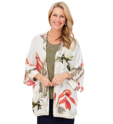 WOMEN KIMONO STYLE JACKET-NONI B- NEW WITH TAG -L/XL