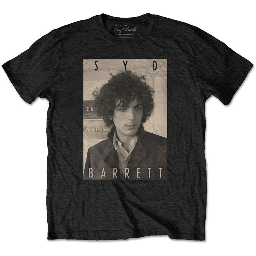 Syd Barrett シドバレット Pink Floyd T-Shirt Syd Barrett --Pink Floyd - Sepia- Black t-shirt | eBay