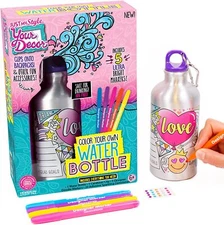 Just My Style Your Decor Color Your Own Water Bottle By Horizon Group Usa, DIY  
