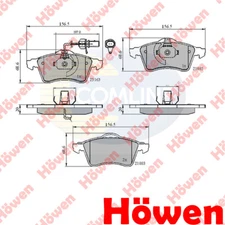Fits VW Transporter 1995-2003 + Other Models Brake Pads Set Front Howen