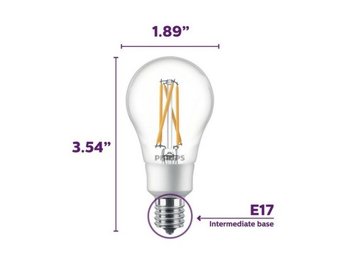 2 Philips 40W Warm Glow Softwhite A15 Candelabra LED Decorative Light Bulb - Picture 2 of 3