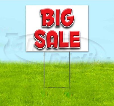 BIG SALE 18x24 Yard Sign WITH STAKE Corrugated Bandit USA BUSINESS DEALS