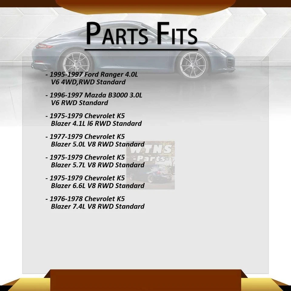 Se adapta a Ford F-100 Ranger GMB 1996 1997 eje trasero todas las juntas junta universal Foto 3 de 4