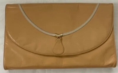 Vintage Le Duc D’Eceste F Vaccari & Co Italy Beige Leather Clutch Shoulder Bag - Image 1 of 4