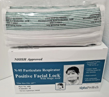 Alpha Protech N95 Respirator NIOSH Approved MADE IN USA  35 MASKS  PER BOX