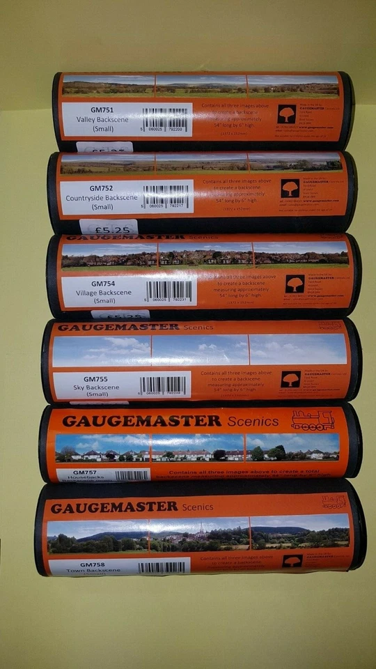 Gaugemaster Backscenes (Small) Various Scales/Gauges - BRAND NEW - MULTI-LISTING