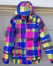 Women's Volcom "panorama" Insulated 8k/3k Waterproof Snowboard Snow Jacket Sz M