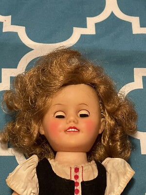 VINTAGE 1950s IDEAL TOY CO SHIRLEY TEMPLE DOLL ST-15 N - GERMAN