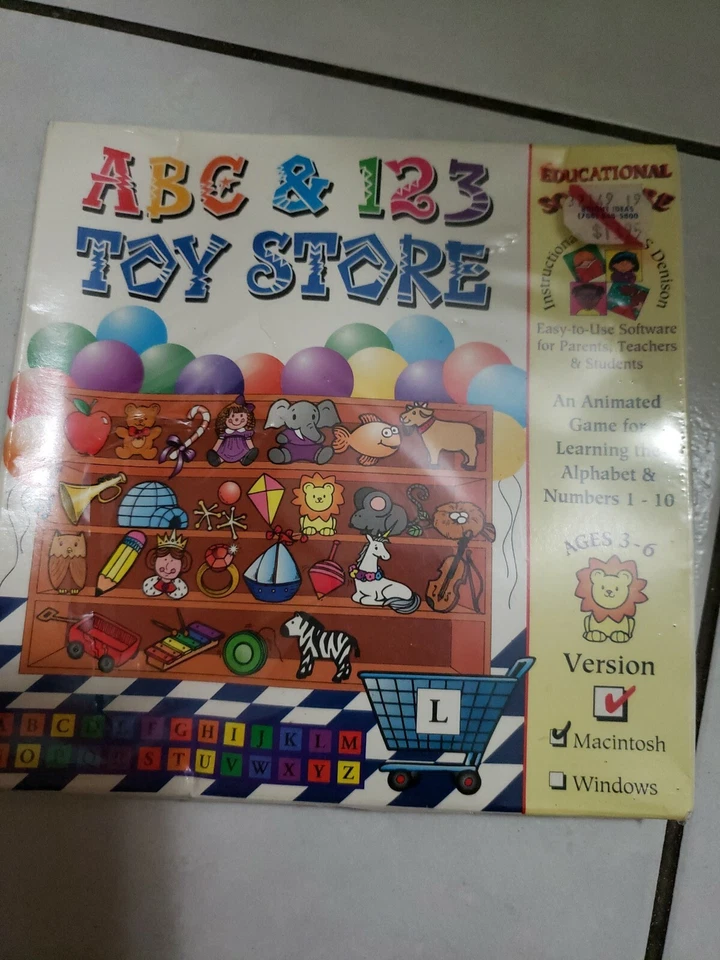 ABCs & 123 Toy Store PC MAC/Windows Numbers and Alphabet Kids Game NEW SEALED - Image 2 of 4