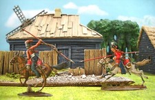 30MM FLAT ZINNFIGUREN ANTIQUE NAPOLEONIC RUSSIAN GUARD COSSACKS SUPERFINE PAINT 