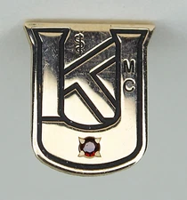 Kansas University Medical Center Service Pin cTo OC Tanner 10k Gold with 1 Ruby