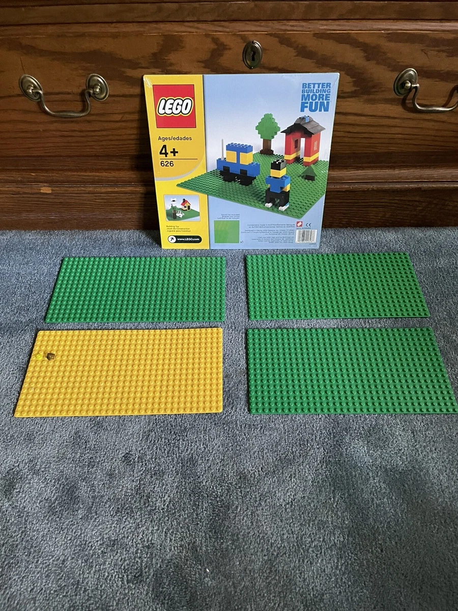 NEW sealed lego Green 32X32 Baseplate 4 16x32 Baseplate 3x Green 1x Yellow