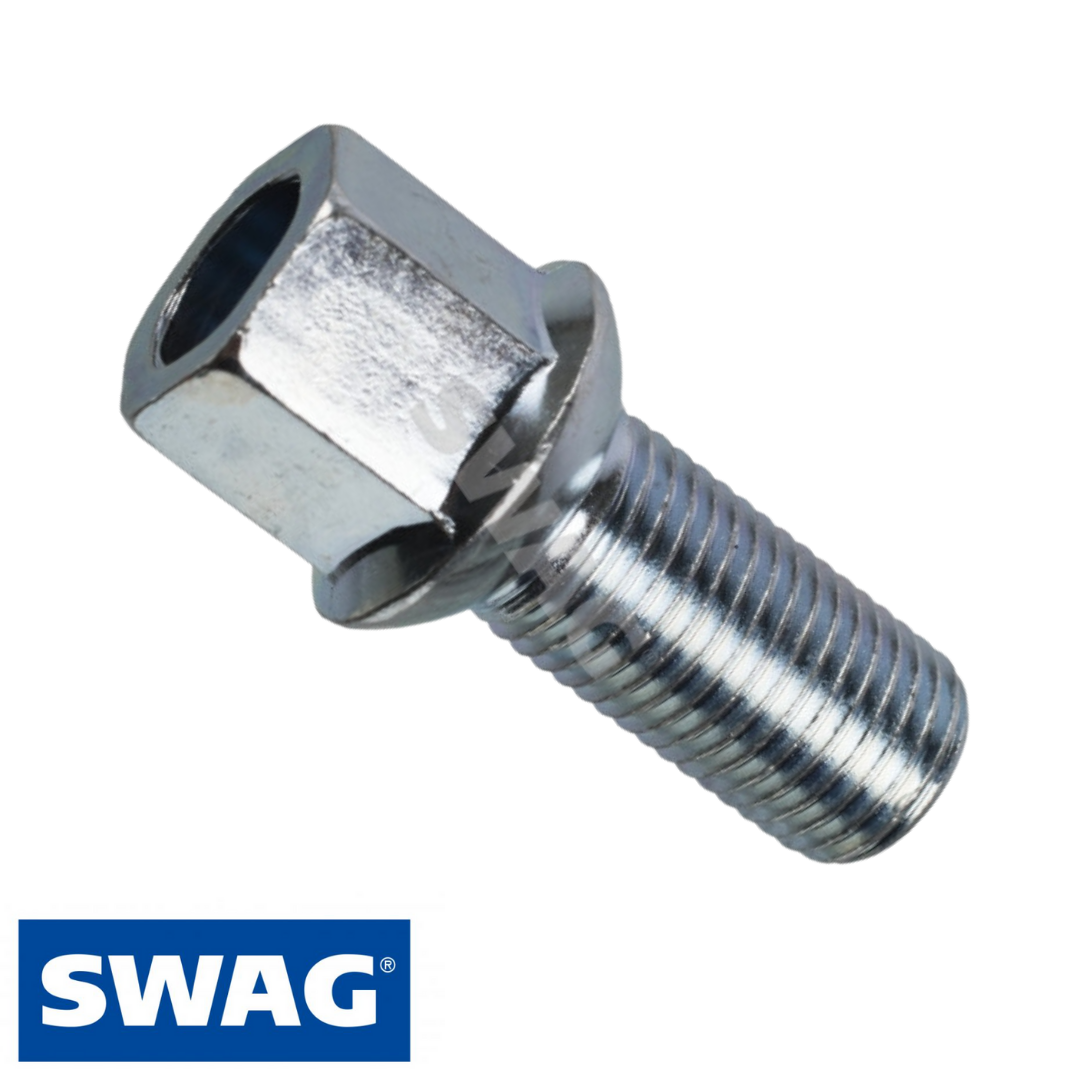 Bullone ruota nero M12x1,5 conico 60° 28mm per MINI